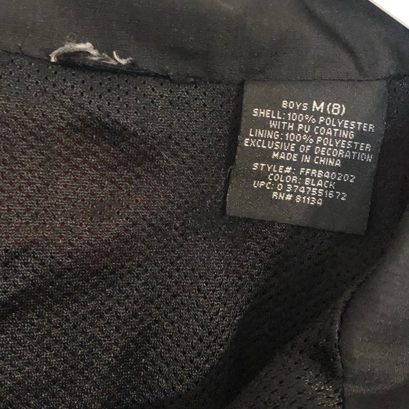 Starter Boys Windbreaker, Boys Size 8, Red, Black - Picture 6 of 7